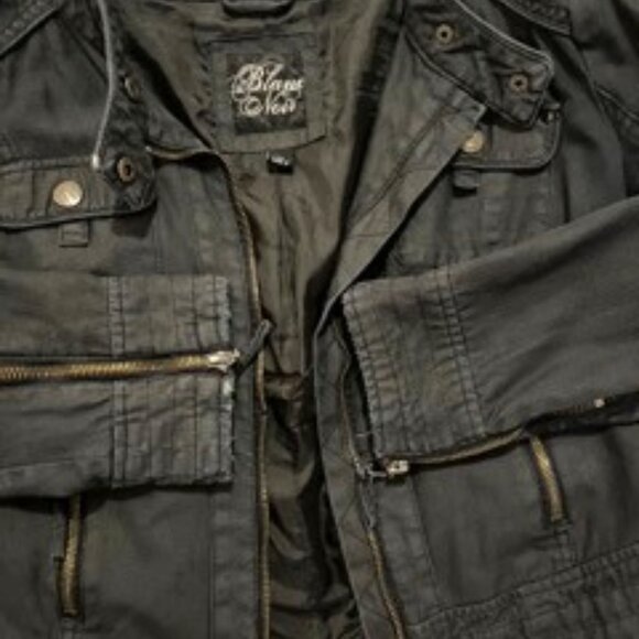 Blanc Noir Waxed Cotton Motorcycle Jacket | Size M - Picture 15 of 16